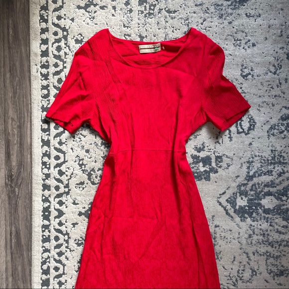 True Vintage 1970s Red Maxi Babydoll Dress - Picture 2 of 5